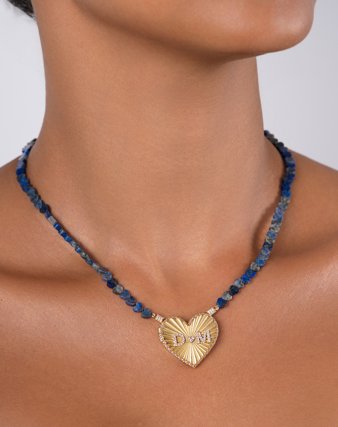 Royal Blue Hearts - 4mm